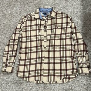 Men’s large plaid Tommy Hilfiger button-down
